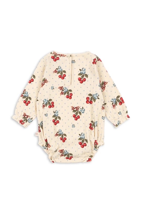 Konges Sløjd body niemowlęce CHLEO ROMPER GOTS KS104731.PPY2 beżowy SS26