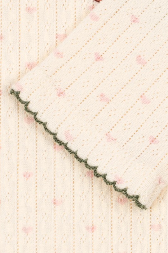 Bombažen body za dojenčka Konges Sløjd MINNIE BODY GOTS KS105002.PPY2 bež