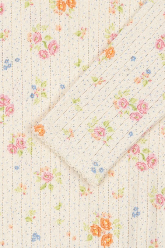 Konges Sløjd body bawełniane niemowlęce MINNIE BODY GOTS beżowy KS105002.PPY2