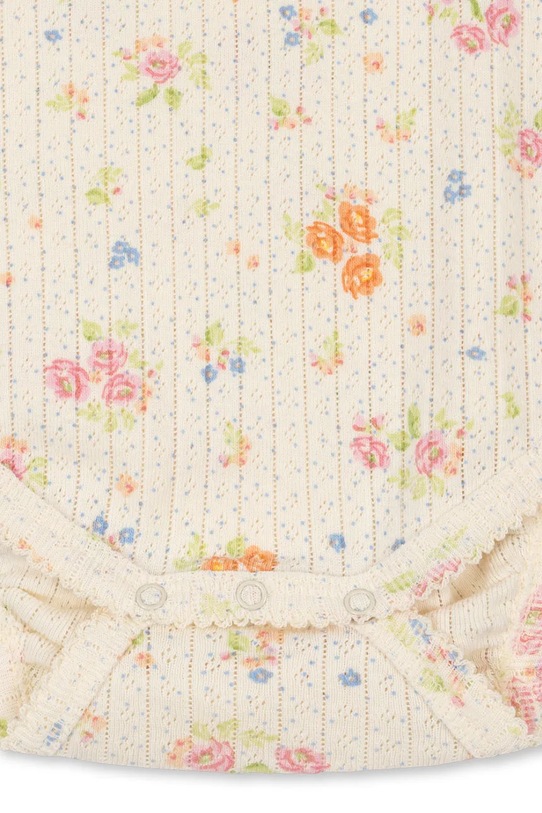 Konges Sløjd body bawełniane niemowlęce MINNIE BODY GOTS KS105002.PPY2 beżowy