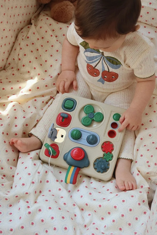 Bavlnené body pre bábätká Konges Sløjd MINNIE SS BODY GOTS KS105008.PPY2