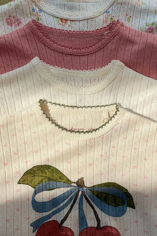 Konges Sløjd body bawełniane niemowlęce MINNIE SS BODY GOTS KS105008.PPY2