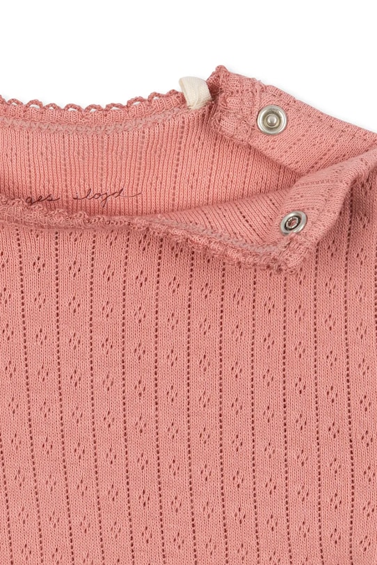 Lány Konges Sløjd pamut baba body MINNIE SS BODY GOTS KS105008.PPY2 rózsaszín