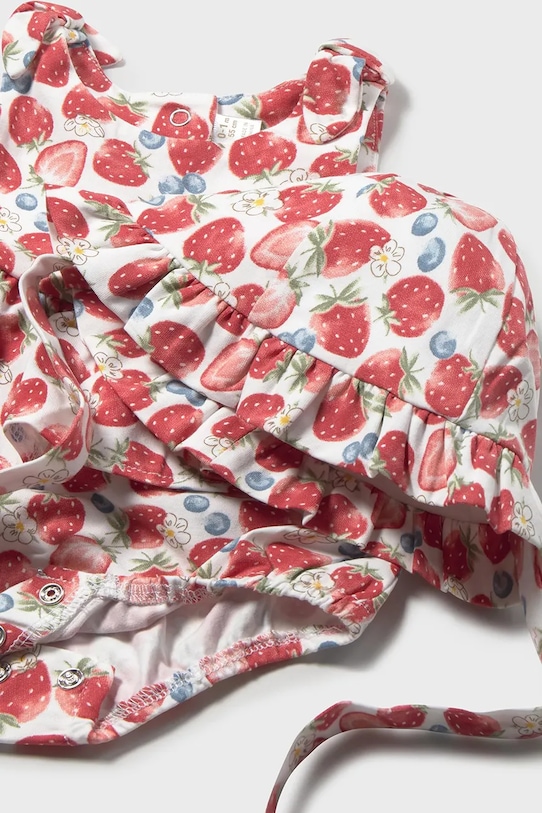 Κοριτσίστικα Φορμάκι και καπέλο μωρού Mayoral Newborn 1632.2G.Newborn.PPY2 κόκκινο