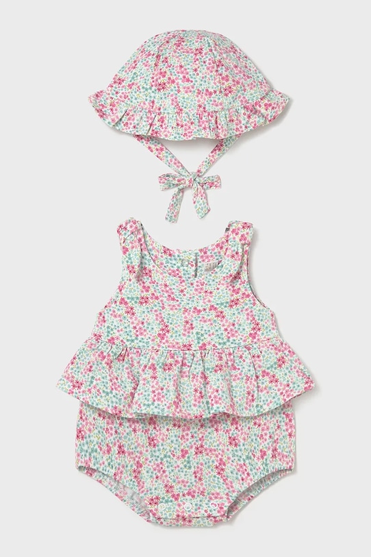 Φορμάκι και καπέλο μωρού Mayoral Newborn μπλε 1632.2G.Newborn.PPY2