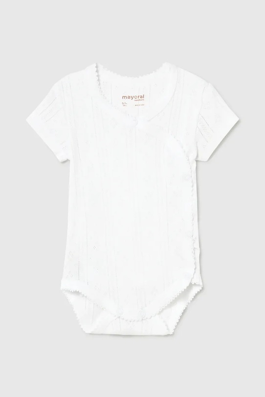 Mayoral Newborn body bawełniane niemowlęce biały 1701.2D.Newborn.PPY2