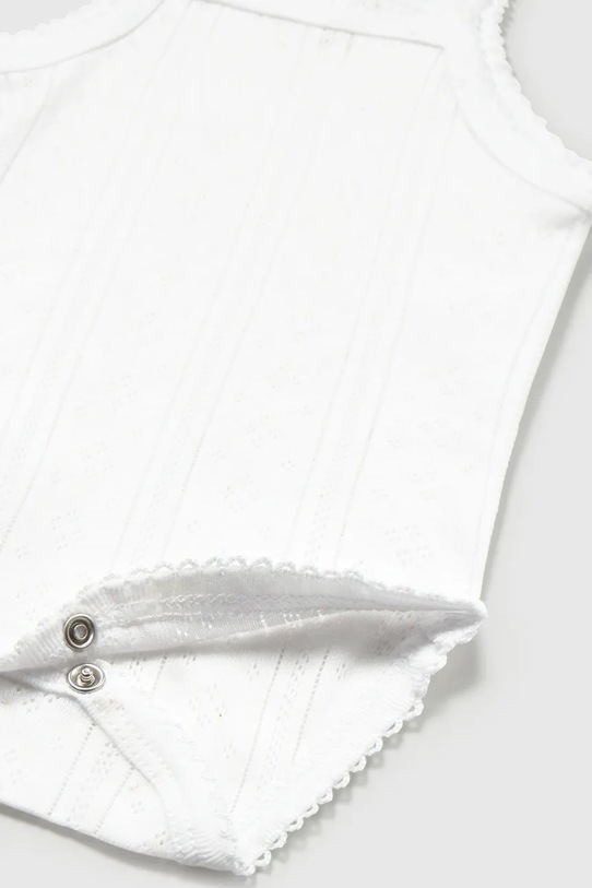 Dziewczynka Mayoral Newborn body bawełniane niemowlęce 1702.2D.Newborn.PPY2 biały