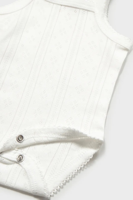 Dziewczynka Mayoral Newborn body bawełniane niemowlęce 1702.2D.Newborn.PPY2 beżowy