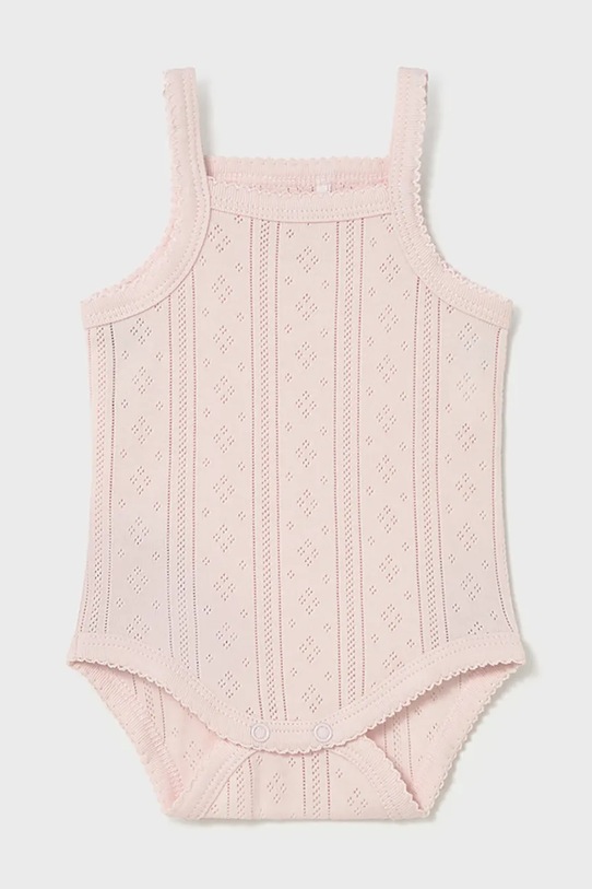 Mayoral Newborn body bawełniane niemowlęce różowy 1702.2D.Newborn.PPY2