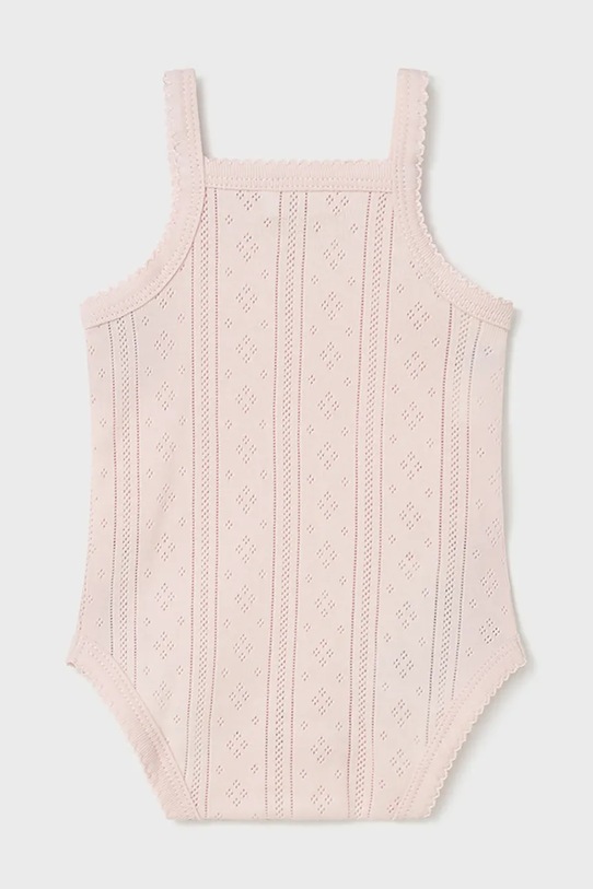 Mayoral Newborn body bawełniane niemowlęce 1702.2D.Newborn.PPY2 różowy SS26