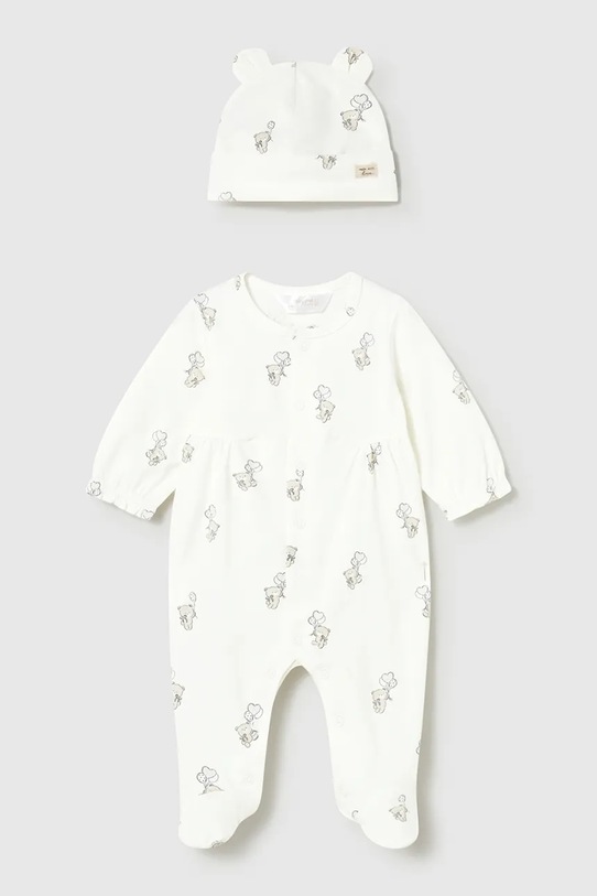 Kombinezon bez rukava za bebe Mayoral Newborn bež 1706.2F.Newborn.PPY2