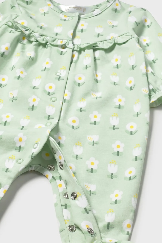 Mayoral Newborn śpioszki niemowlęce 2-pack zielony 1708.2G.Newborn.PPY2