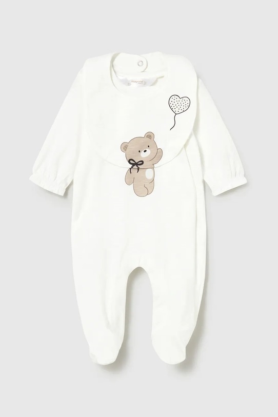 Detský bavlnený overal Mayoral Newborn béžová 1711.2K.Newborn.PPY2