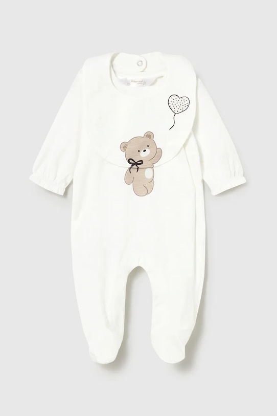 Detský bavlnený overal Mayoral Newborn béžová 1711.2K.Newborn.PPY2