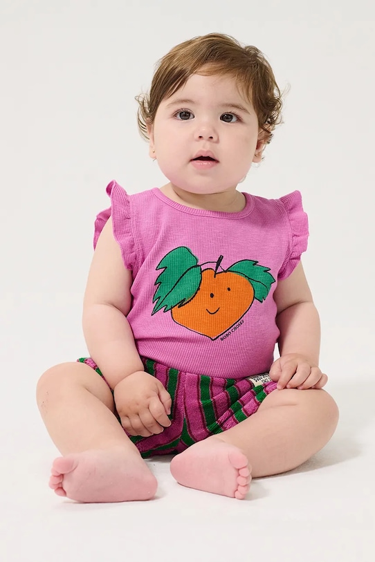 Bodi za bebe Bobo Choses Tangerine roza 126AB007