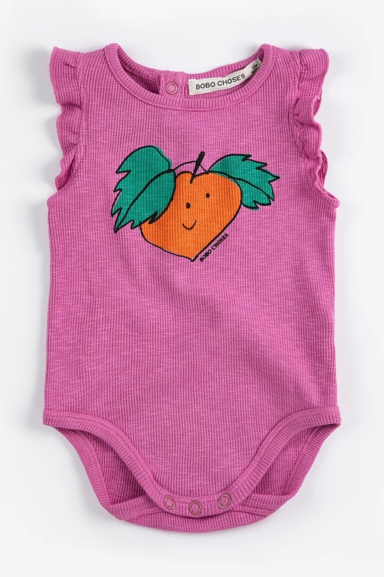 Bobo Choses body niemowlęce Tangerine 126AB007 różowy SS26