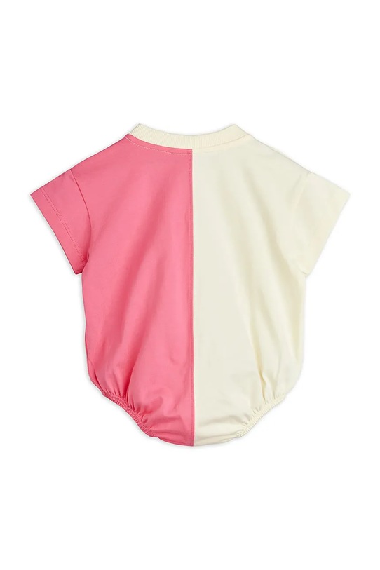 Mini Rodini body niemowlęce bawełniane Travel agency 26240110 różowy SS26