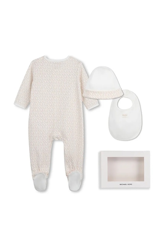 Βρεφικές βαμβακερές ρόμπες Michael Kors R30545 μπεζ SS26