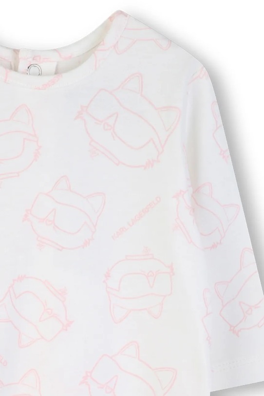 Pamučni komplet za bebe Karl Lagerfeld roza Z31045