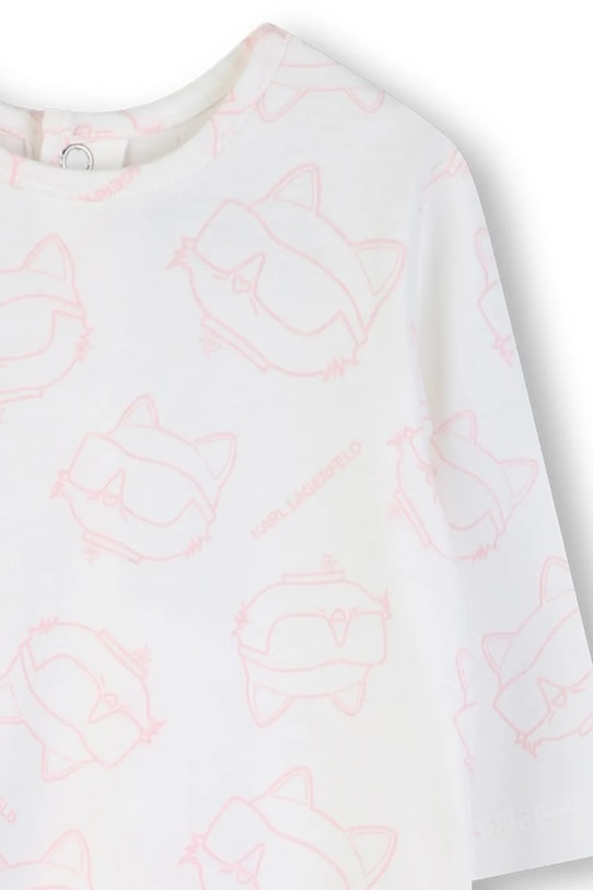 Pamučni komplet za bebe Karl Lagerfeld roza Z31045