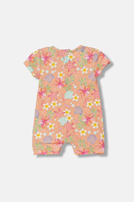 Guess rampers niemowlęcy bawełniany z elastanem S6GG01.K6YW4.PPY2.M pomarańczowy SS26
