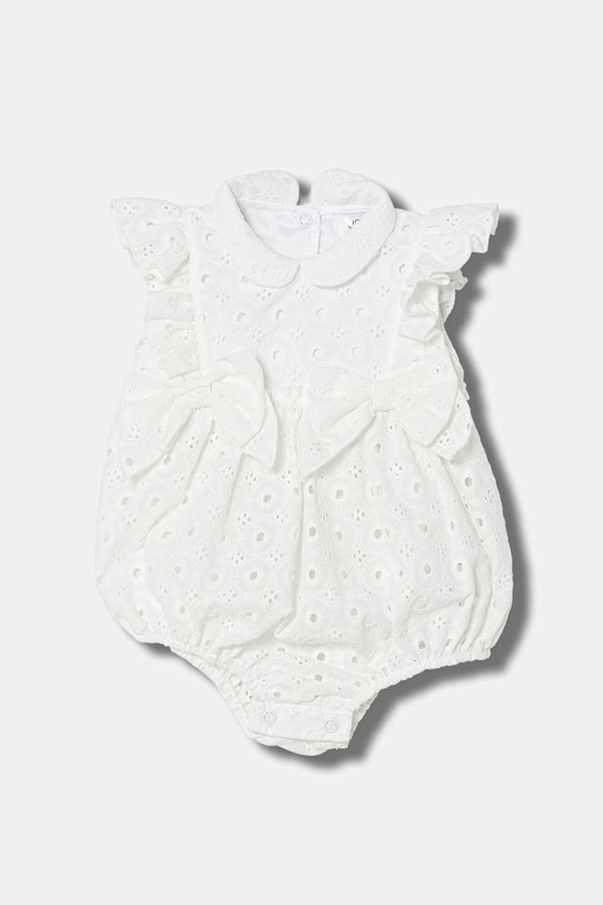 Jamiks rampers niemowlęcy bawełniany NUBBI biały NUBBI.Ramper.JLI025.G