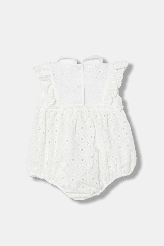 Jamiks rampers niemowlęcy bawełniany NUBBI NUBBI.Ramper.JLI025.G biały SS26