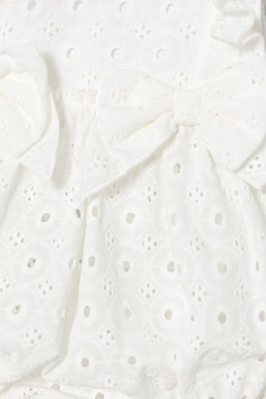 Dziewczynka Jamiks rampers niemowlęcy bawełniany NUBBI NUBBI.Ramper.JLI025.G biały