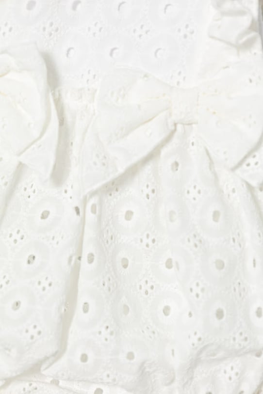 Dziewczynka Jamiks rampers niemowlęcy bawełniany NUBBI NUBBI.Ramper.JLI025.G biały