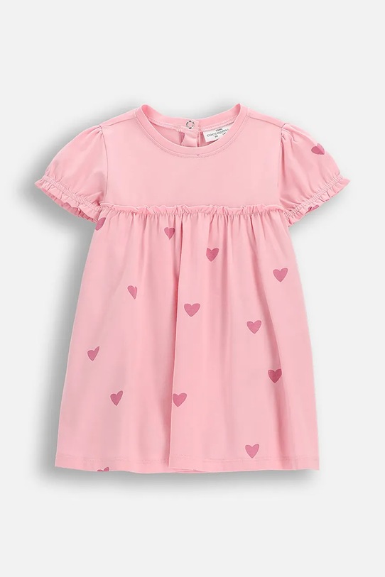 Šaty pre bábätká Coccodrillo s elastanom ružová WC6129601HGN