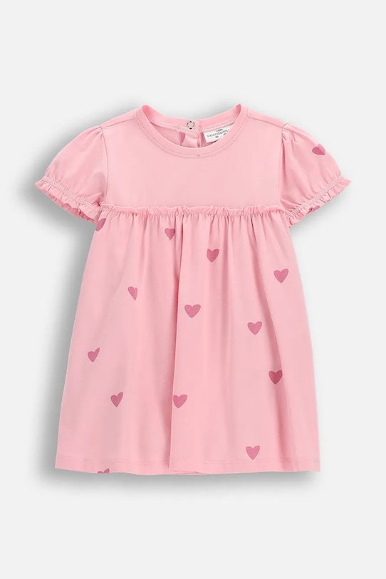 Šaty pre bábätká Coccodrillo s elastanom ružová WC6129601HGN