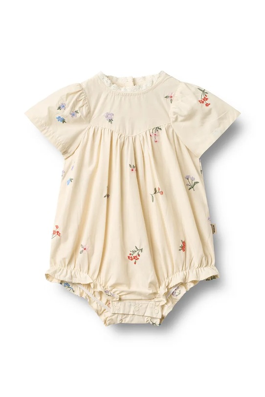 Wheat rampers bawełniany niemowlęcy Produkt niemowlęcy beżowy 4975.235.GOTS