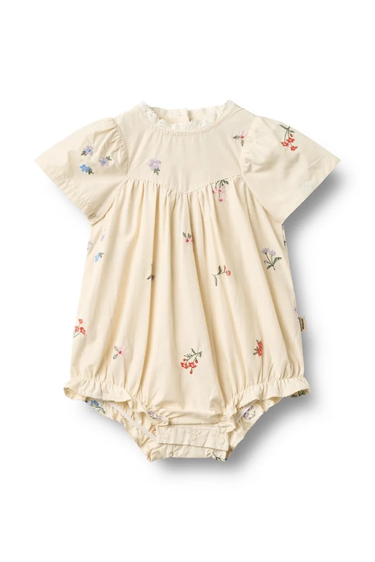 Wheat rampers bawełniany niemowlęcy Produkt niemowlęcy beżowy 4975.235.GOTS