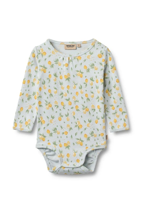 Wheat bébi pamut body kék 9105.129.GOTS