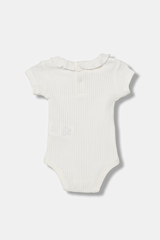 United Colors of Benetton body dziecięce bawełniane z elastanem 3F1EAB00V.W.Stagionale biały SS26