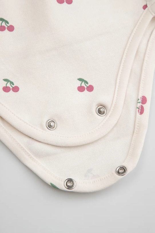 Coccodrillo body niemowlęce bawełniane beżowy WC6112602HGN