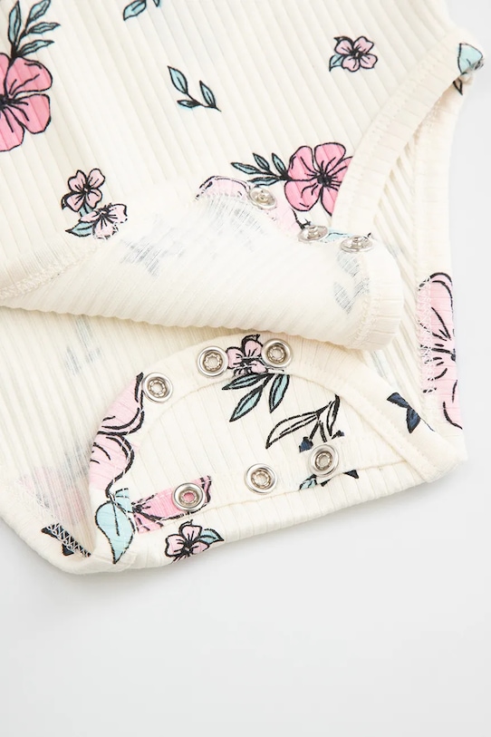 Coccodrillo body za djecu od pamuka bež WC6112104FGN