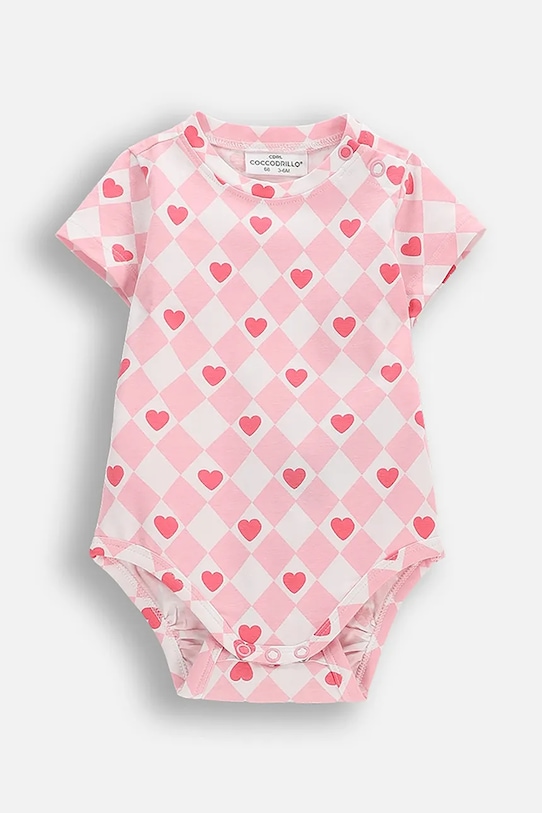 Coccodrillo Body za dojenčke bombažno roza WC6112205QGN