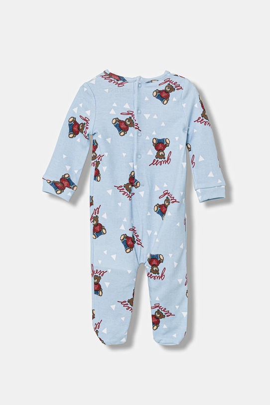 Guess śpioszki bawełniane niemowlęce H6RW00.KA6W4.PPY2 niebieski SS26