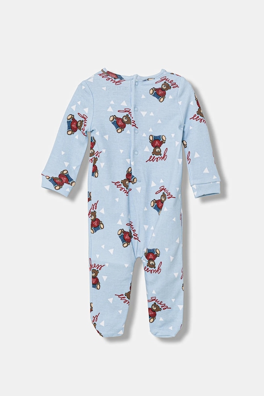 Guess śpioszki bawełniane niemowlęce H6RW00.KA6W4.PPY2 niebieski SS26