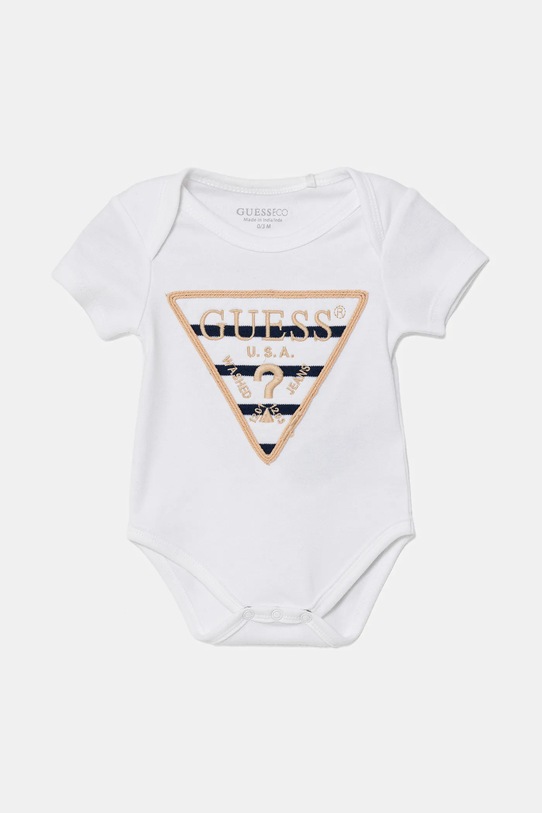 Chłopiec Guess body niemowlęce z bawełną 3-pack H6RW05.KA6W1.PPY2 biały