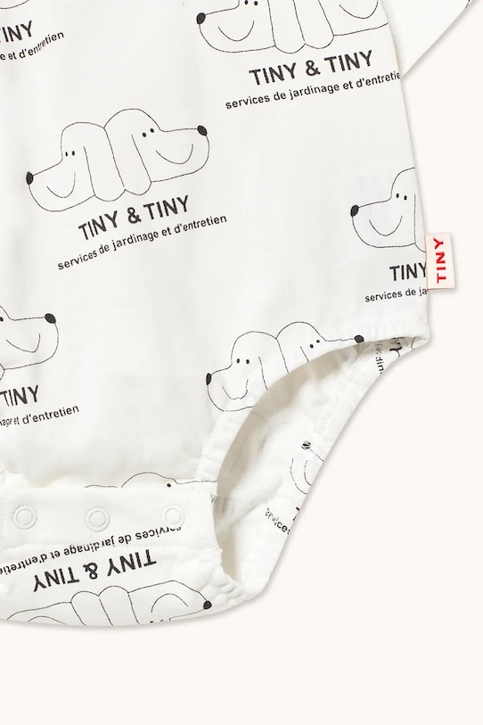 Хлопчик Дитяче бавовняне боді Tinycottons TINY & TINY KNITTED BODY SS26.009 білий