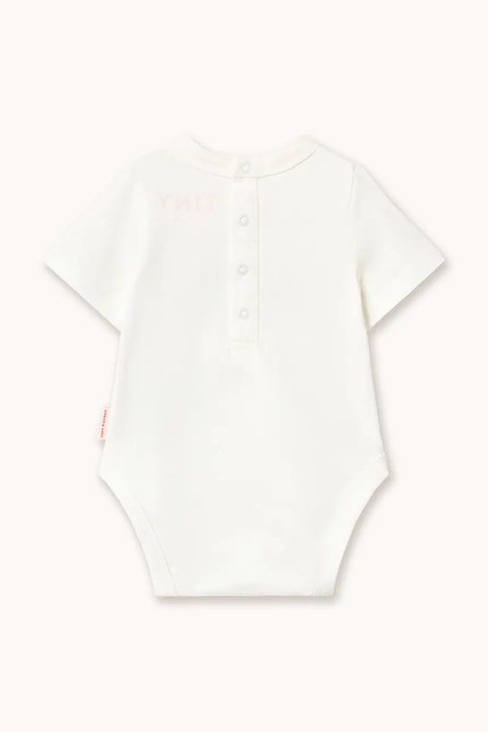 Bavlnené body pre bábätká Tinycottons POODLE GRAPHIC BODY SS26.048 biela SS26