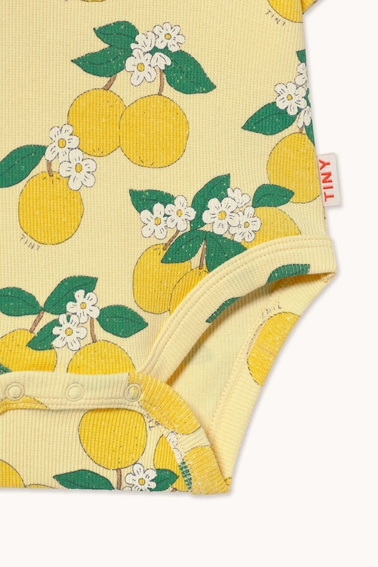 Chłopiec Tinycottons body niemowlęce ORANGES RIB BODY SS26.116 żółty