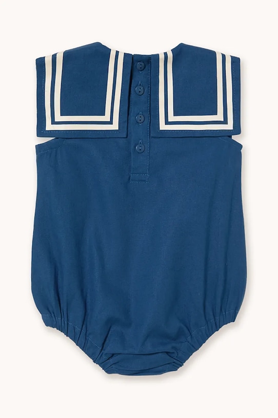 Tinycottons body niemowlęce STRIPES LINEN BODY SS26.223 granatowy SS26