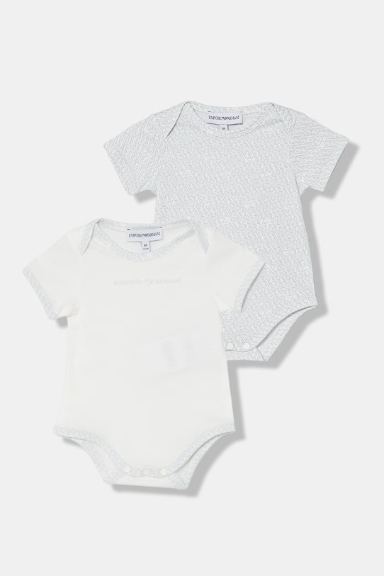Emporio Armani body dziecięce bawełniane 2-pack niebieski EY000010.AF22049
