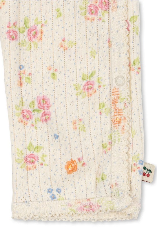 Konges Sløjd pajacyk niemowlęcy bawełniany MINNIE NEWBORN ONESIE GOTS KS105004.PPY2 beżowy