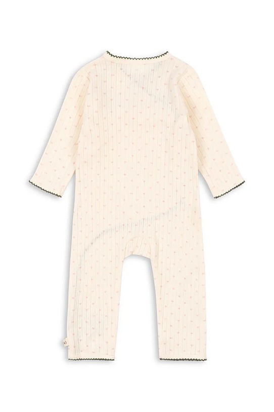 Detský bavlnený overal Konges Sløjd MINNIE NEWBORN ONESIE GOTS KS105004.PPY2 béžová SS26