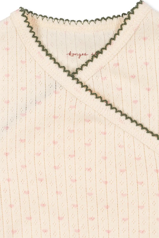 Chlapec Detský bavlnený overal Konges Sløjd MINNIE NEWBORN ONESIE GOTS KS105004.PPY2 béžová