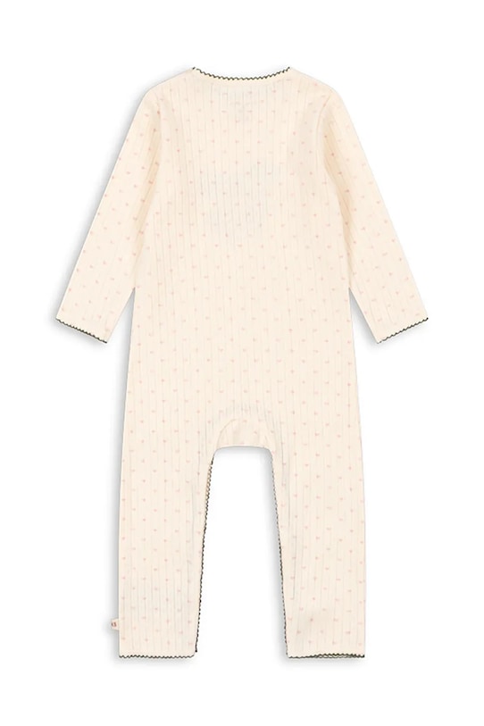 Bombažen pajac za dojenčka Konges Sløjd MINNIE ONESIE GOTS KS105005.PPY2 bež SS26